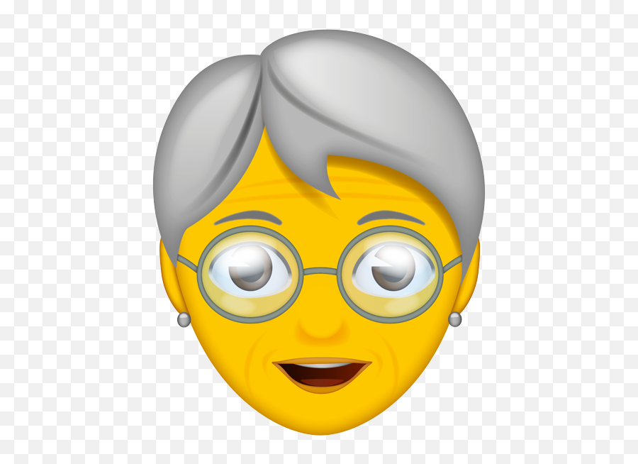 Older Person Gender Neutral - Happy Emoji,Adult Emoji & Flirty Emoticons