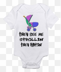 They See Me Strollin Bodysuits Clothing Servosin Emoji,Hillarious 