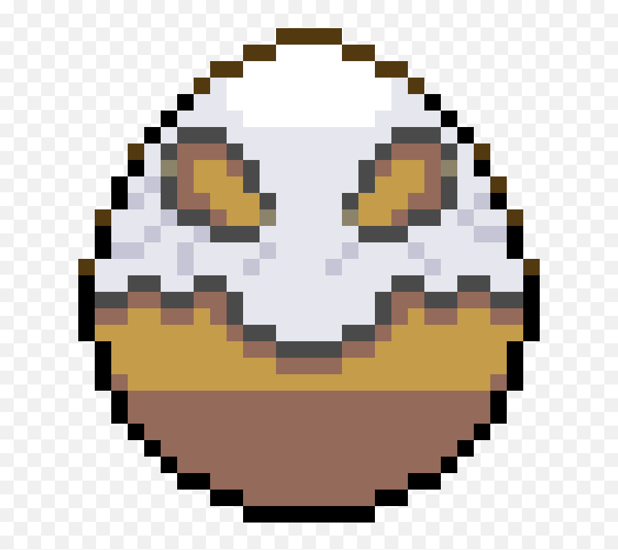 Pixilart - Cubone Custom Egg By Osheta Donut Pixel Art Emoji,Egg Emoticon