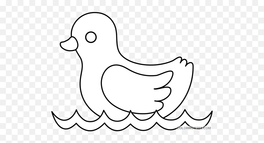 Duck Outline Coloring Pages Duck Printable Coloring4free Emoji,Ducky Emotion
