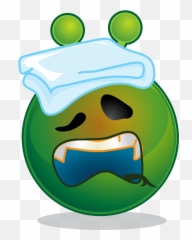 Filesmiley Green Alien Sicksvg - Wikimedia Commons Emoji,Huh Face Emoji