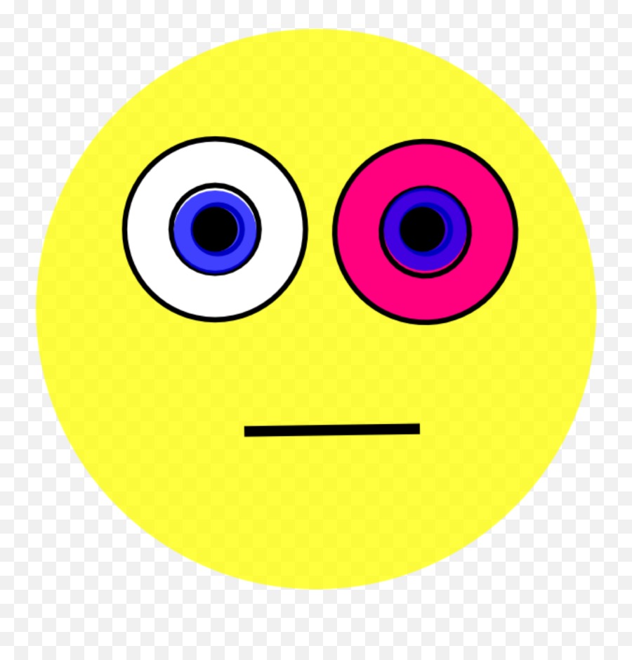 Pink Eyes Clipart Cartoon - Smiley Png Download Full Emoticon Con Un Ojo Rojo Emoji,Woozy Emoji