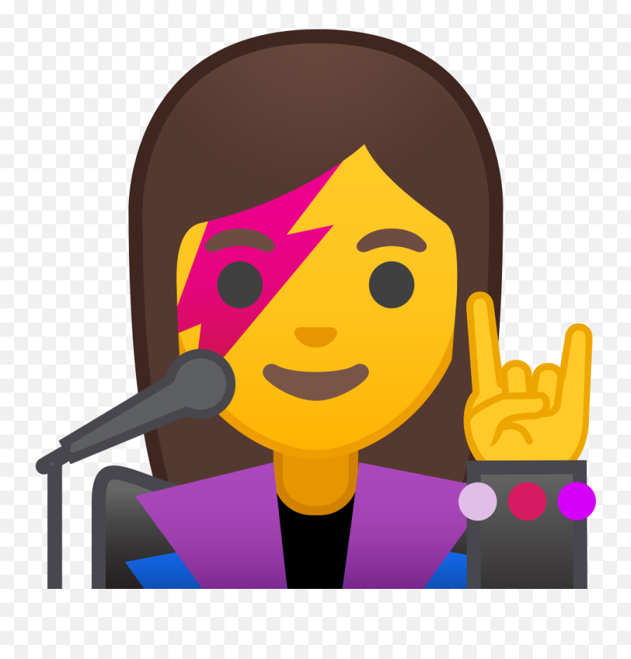 U200d Woman Singer Emoji Meaning With Pictures From A To Z - Woman Singer Emoji,Rock Emoji
