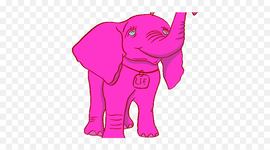 Friends Wdpzooanimals Elephant Gif By Peggy Sue Pink - Cloudygif Animal Figure Emoji,Pink Emoji Outfit