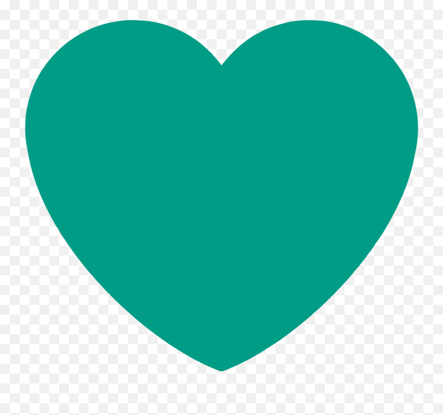 Heart Clipart Green Emoji,Cyan Heart Emoji