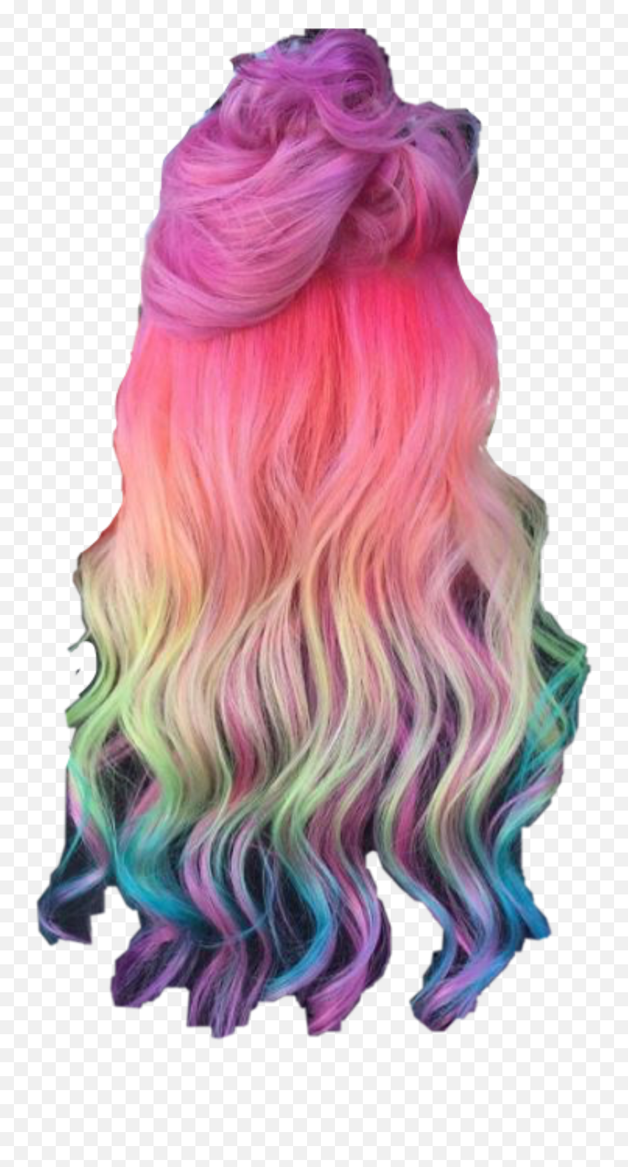 Girl Hair Color Hairdye Dye Rainbow - Hair Design Emoji,Emoji Hair Color