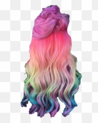 Girl Hair Color Hairdye Dye Rainbow - Hair Design Emoji,Emoji Hair Color
