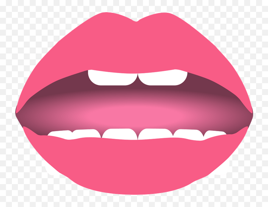 Teeth In A Mouth Clipart - Mouth Clipart Emoji,Emoji Showing Teeth