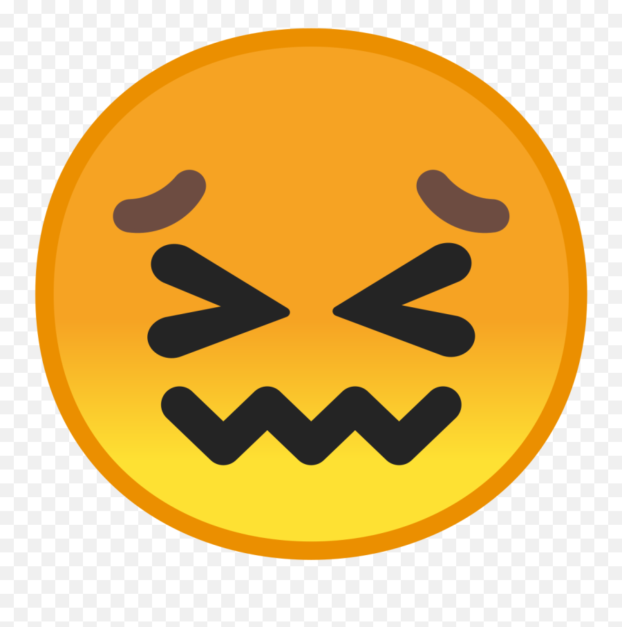 Filenoto Emoji Oreo 1f616svg - Wikimedia Commons Squiggly Mouth Emoji,Emoji Oreos