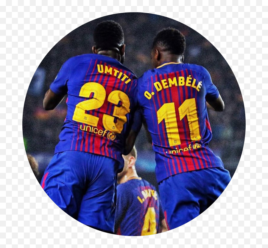 Umtiti Dembele Fcbarcelona Barcelona - Football Player Emoji,Fc Barcelona Emoji