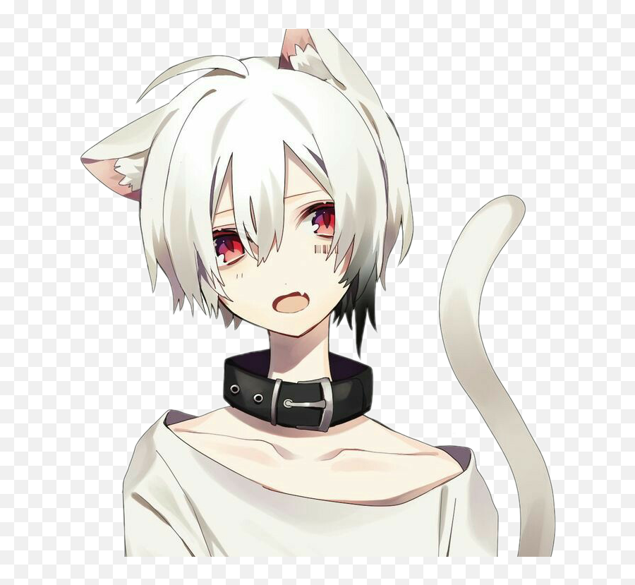 Anime Animeboy Neko Nekoboy Sticker By Hanarodriguez - Sub Anime Kitty Boy Emoji,Emoji Neko Pouch