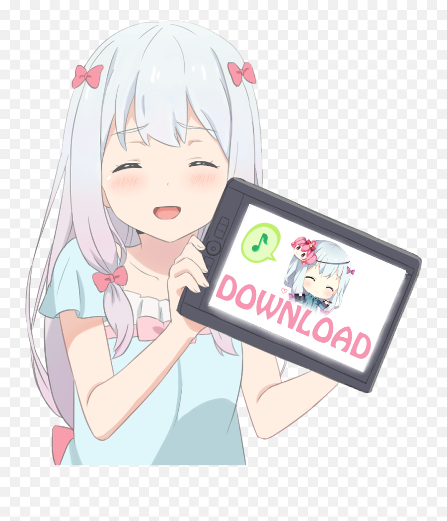 Sagiri Eromangasensei Sticker - Smart Device Emoji,Eromanga Sensei Sagiri Emoji