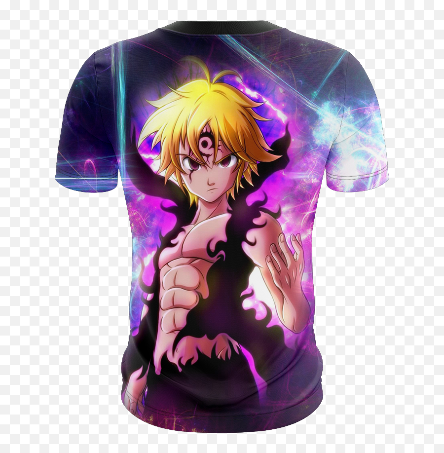 The Seven Deadly Sins Meliodas Assault Mode 3d T - Shirt Meliodas Demon Form Emoji,Can Meliodas Get His Emotions Back