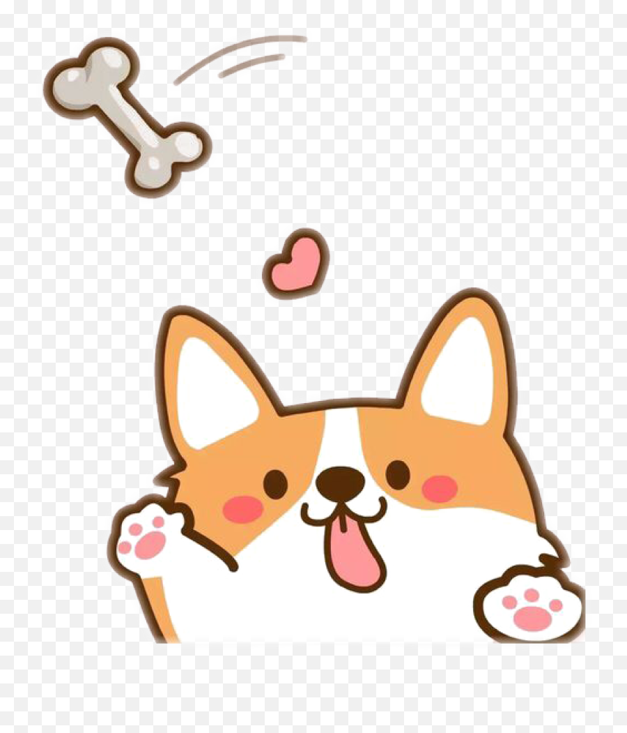 Dog Corgi Nbrchristy Sticker By Christy Newton Emoji,Peek A Boo Gif Emojis
