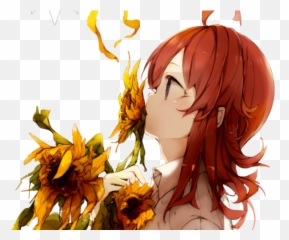 Images Of Brown Hair Anime Girl Transparent - Anime Boy Red Hair With Anime Girl Emoji,Emojis Of Brown Haires Girl.and Blonde Boy