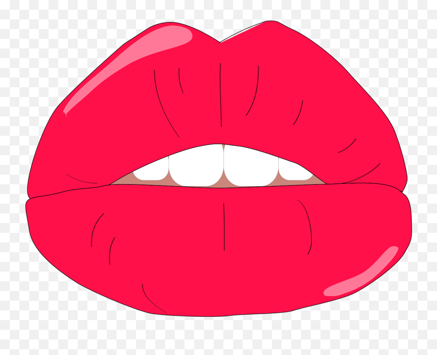 Lips Creasy Thick Lip Risk Public Domain Image - Freeimg Lips Emoji,Images Of Lip Emojis On Black Backgrounds
