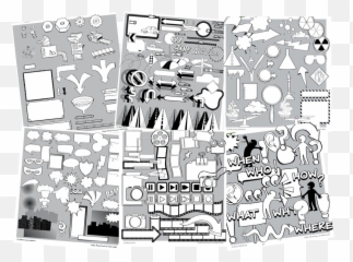 Blog - Messy Emoji,Simple Emotion Cards Black And White