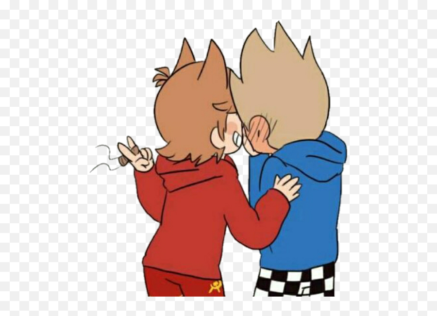 Tomtord Tordtom Eddsworld Sticker By Xsweetedits - Hug Emoji,Eddsworld Tord Emojis