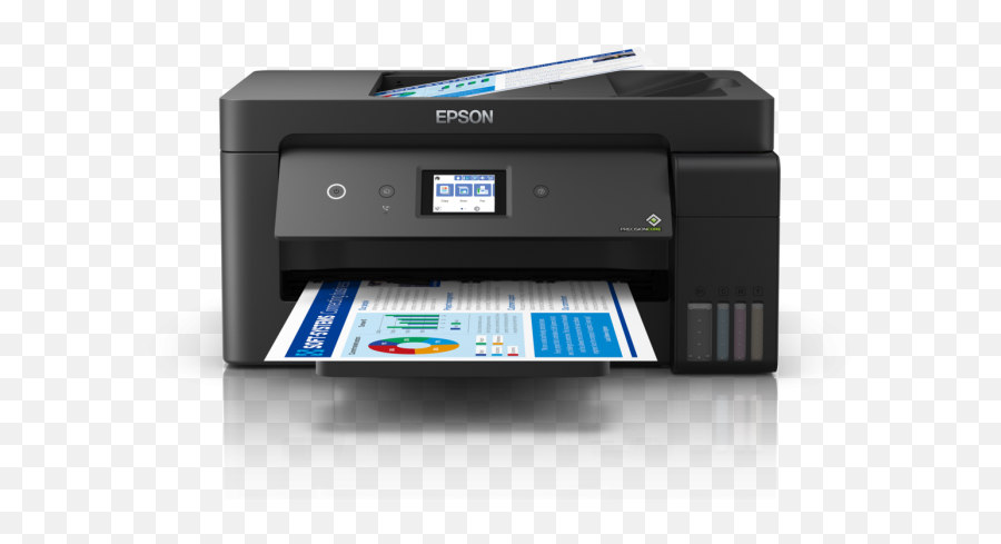Impresora Multifuncional Con Wi - Fi De Formato Ancho Epson L14150 Hasta A3a3 Con Sistema Continuo De Fabrica Emoji,Emojis Blanco Y Negro Para Copiar