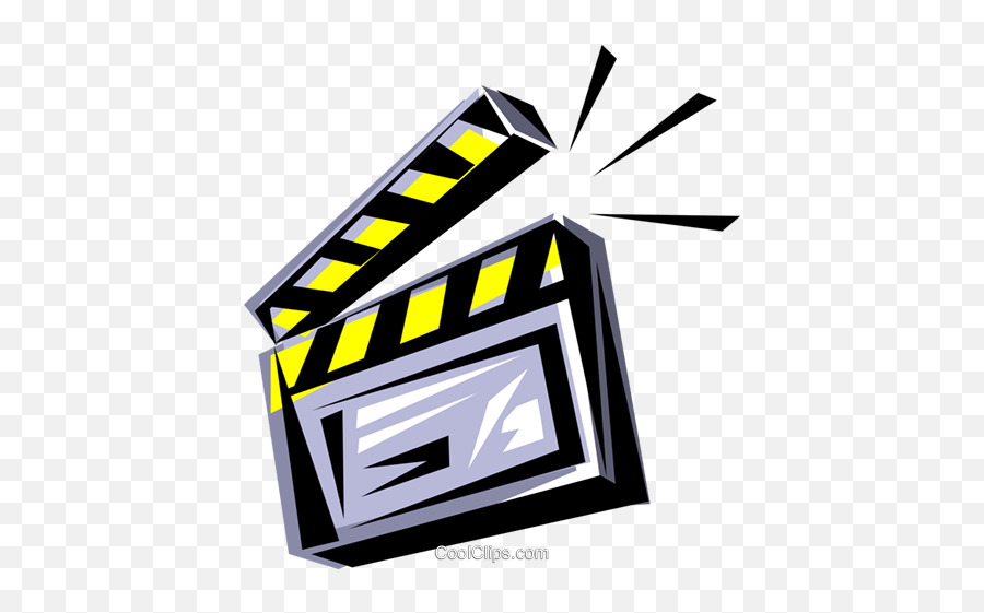 Download Hd Clapperboard Royalty Free Vector Clip Art - Movies 24 X 7 Emoji,Clapperboard Emoji