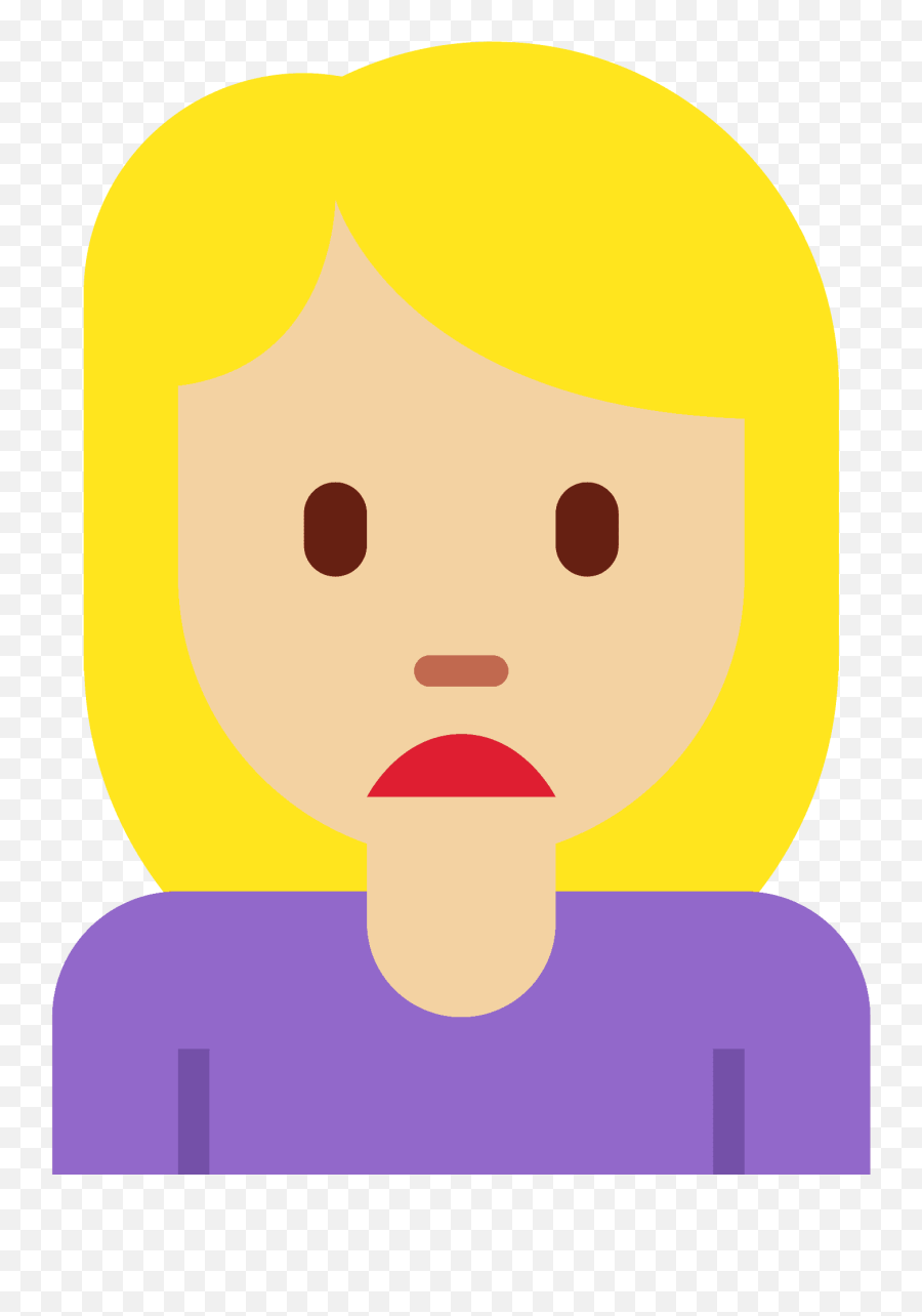 Person Pouting Emoji With Medium - Light Skin Tone Meaning Woman Frowning Emoji,Emoji Poster