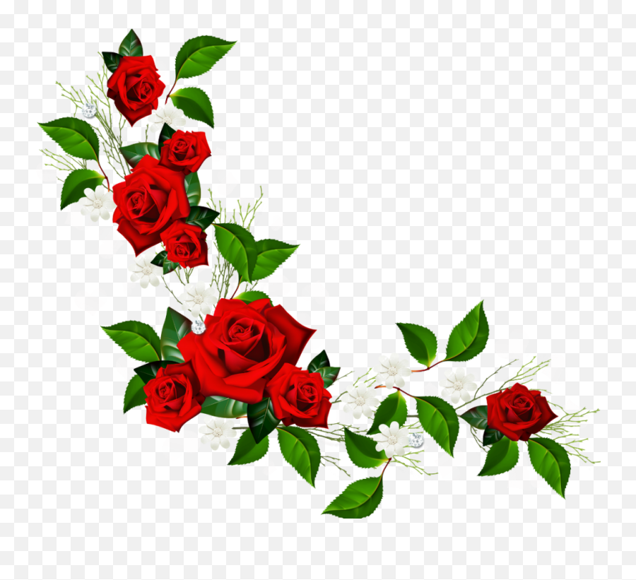 Flower Border Free Clip Art Flowers Border Co Image - Clipartix Emoji,Free Bouquet Of Flowers Emoji