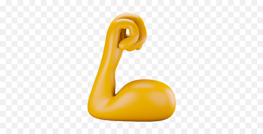 Premium Muscular Hand Gesture 3d Illustration Download In Emoji,Mucel Emoji