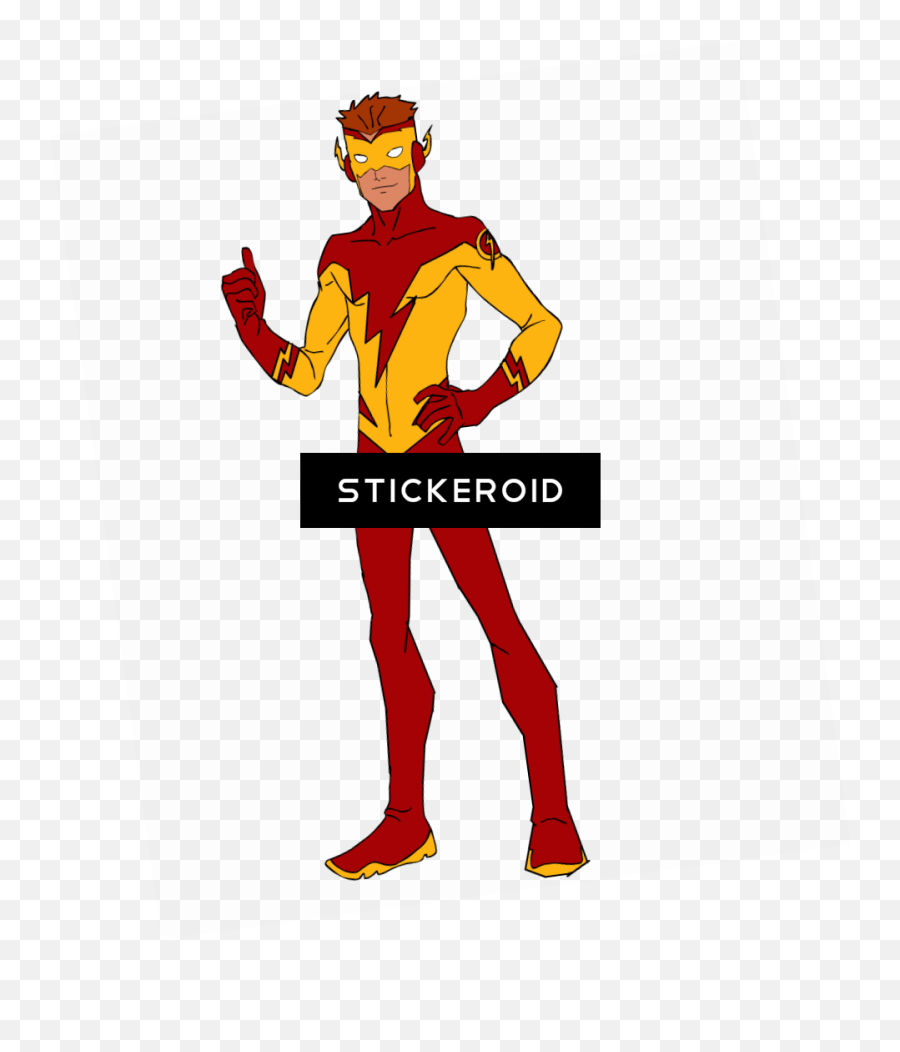 Download Kid Flash - Wally West Full Size Png Image Pngkit Emoji,Floosh Emoji