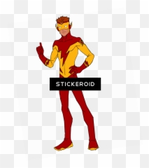 Download Kid Flash - Wally West Full Size Png Image Pngkit Emoji,Floosh Emoji