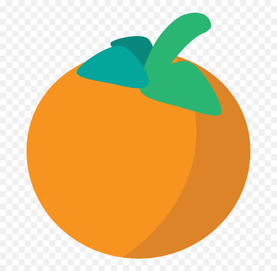 Tangerine Emoji Clipart - Fresh,Tangerine Emoji