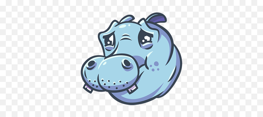 Sticker - Big Emoji,Hippopotamus Emoji