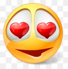 Emoji Emoticon Love Heart Png Image - Emoji In Love Faces,Heart Face Emoji
