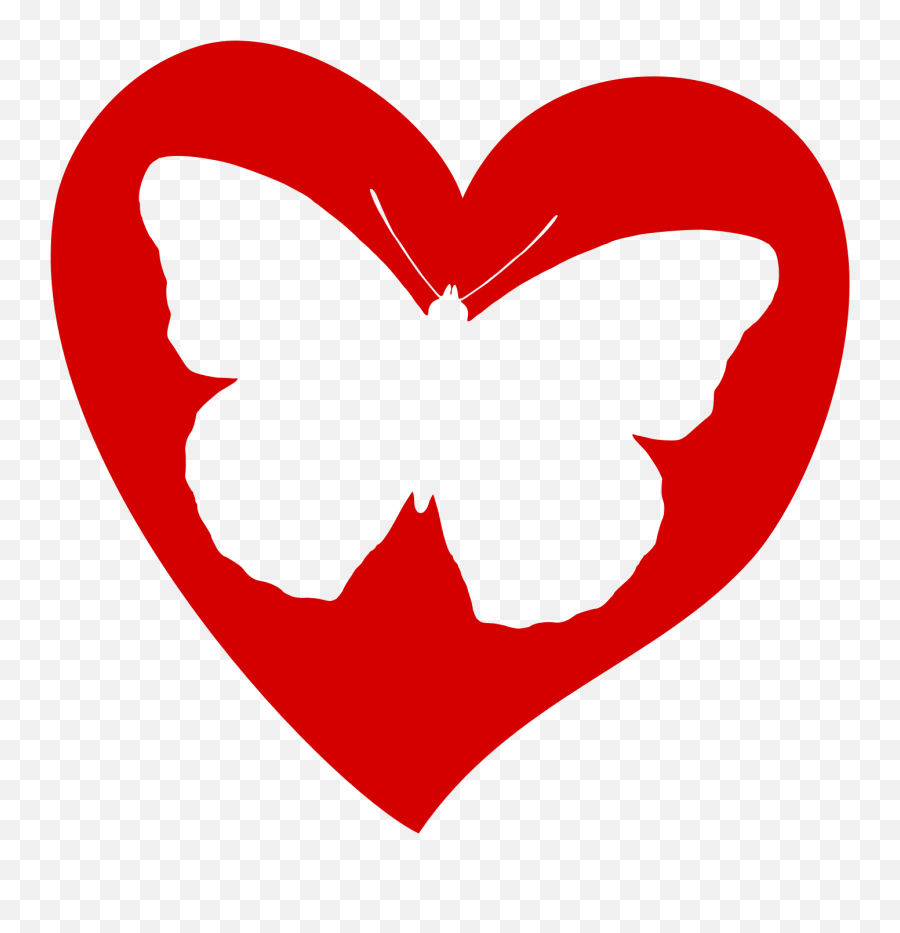 Red Butterfly Png - Butterfly Heart Png Emoji,Butterfly Emoticons