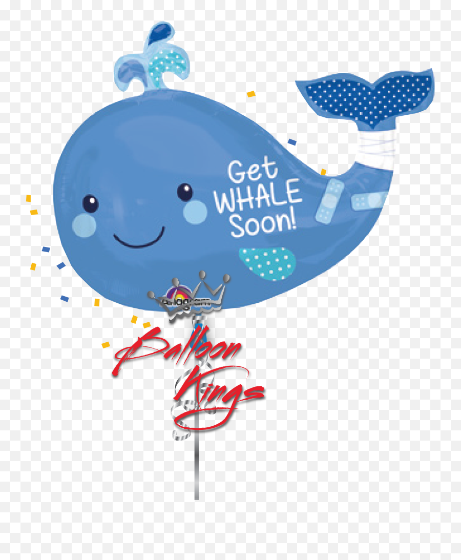 Get Whale Soon Shape - Get Whale Soon Balloon Emoji,Whale Emojis