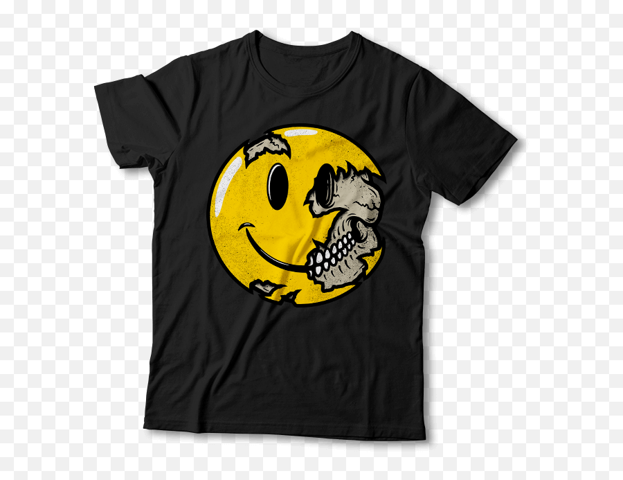 Tricouri Punk - Face Smiley Skull Emoji,Emoticon De Craciun