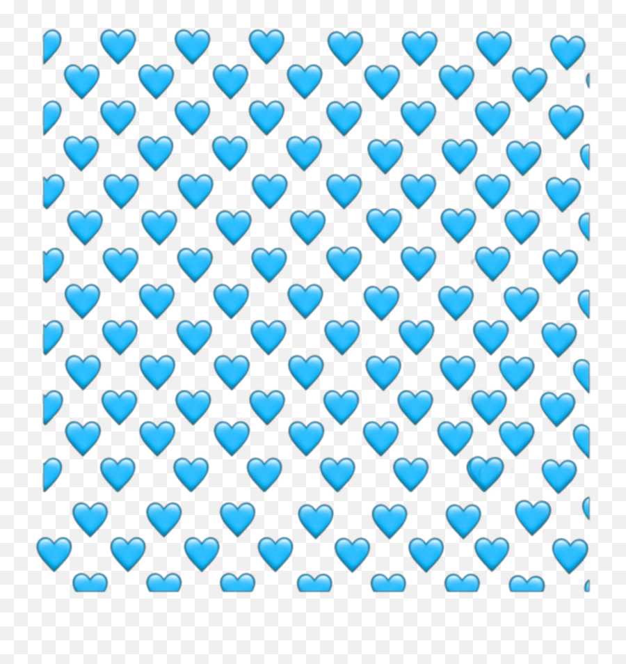 Blue Hearts Blueheart Emoji Sticker By Alien - Color Halftone Square,Alien Emoji Sticker