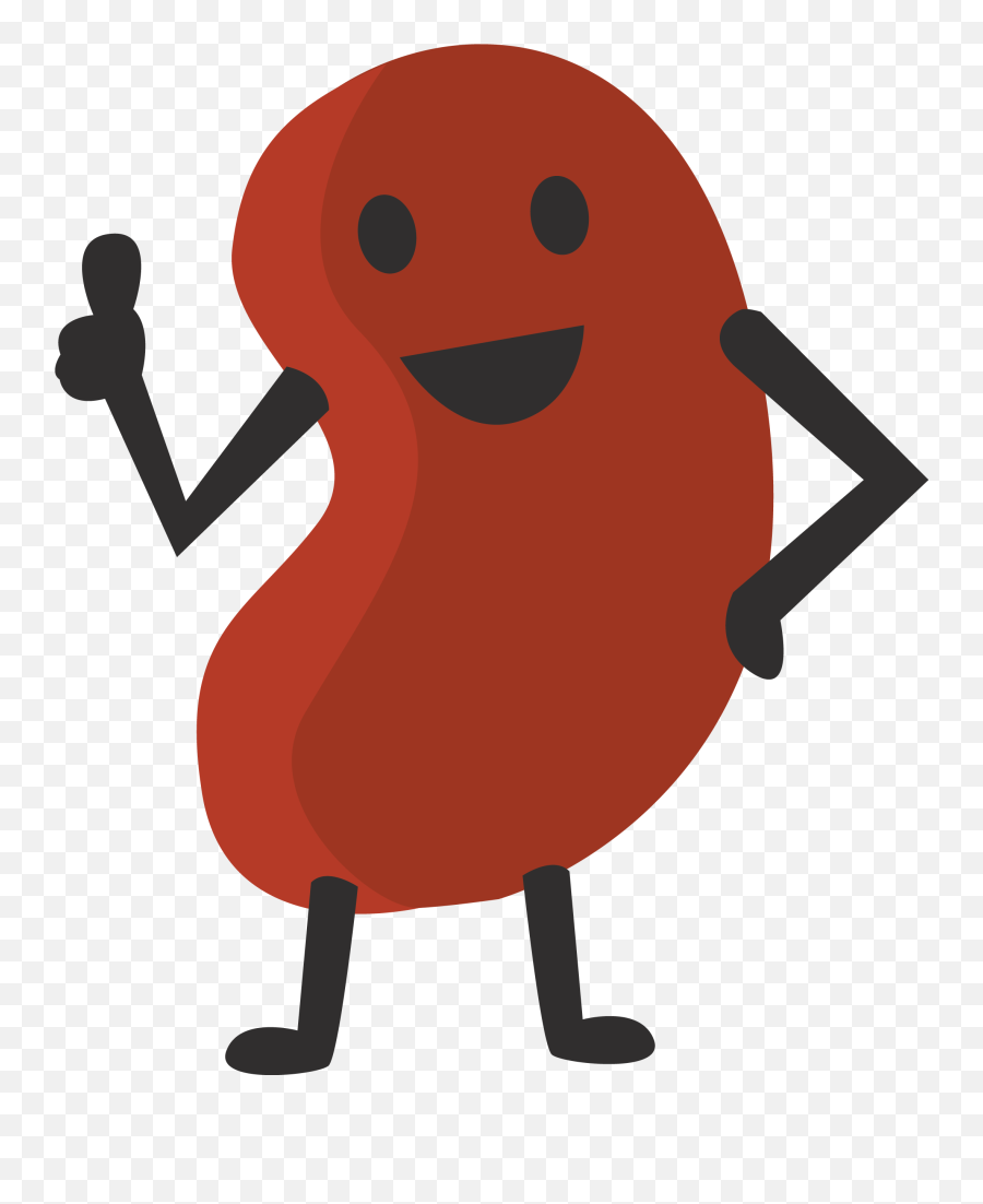 Happy Clipart Transparent Happy - Kidney Bean With A Face Emoji,Kidney Emoji