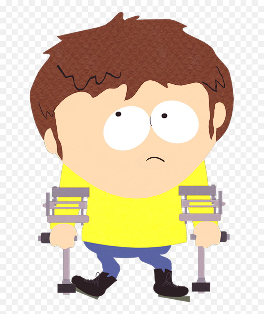 Men Clipart Crutch Men Crutch - Jimmy South Park Emoji,Emoji On Crutches