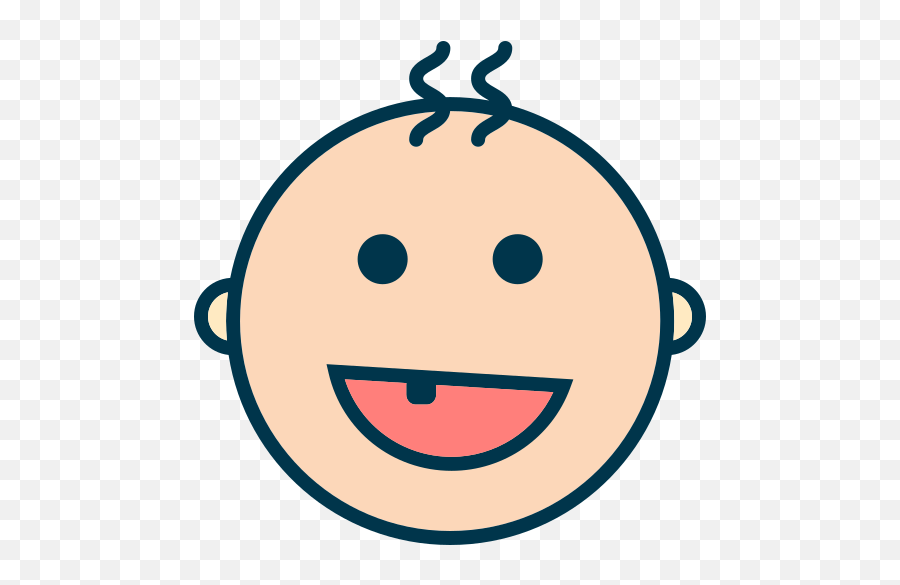Ícone Bebê Sorrindo Dente Livre De Babies - Dientes De Bebe Png Emoji,Emoticon De Dentes
