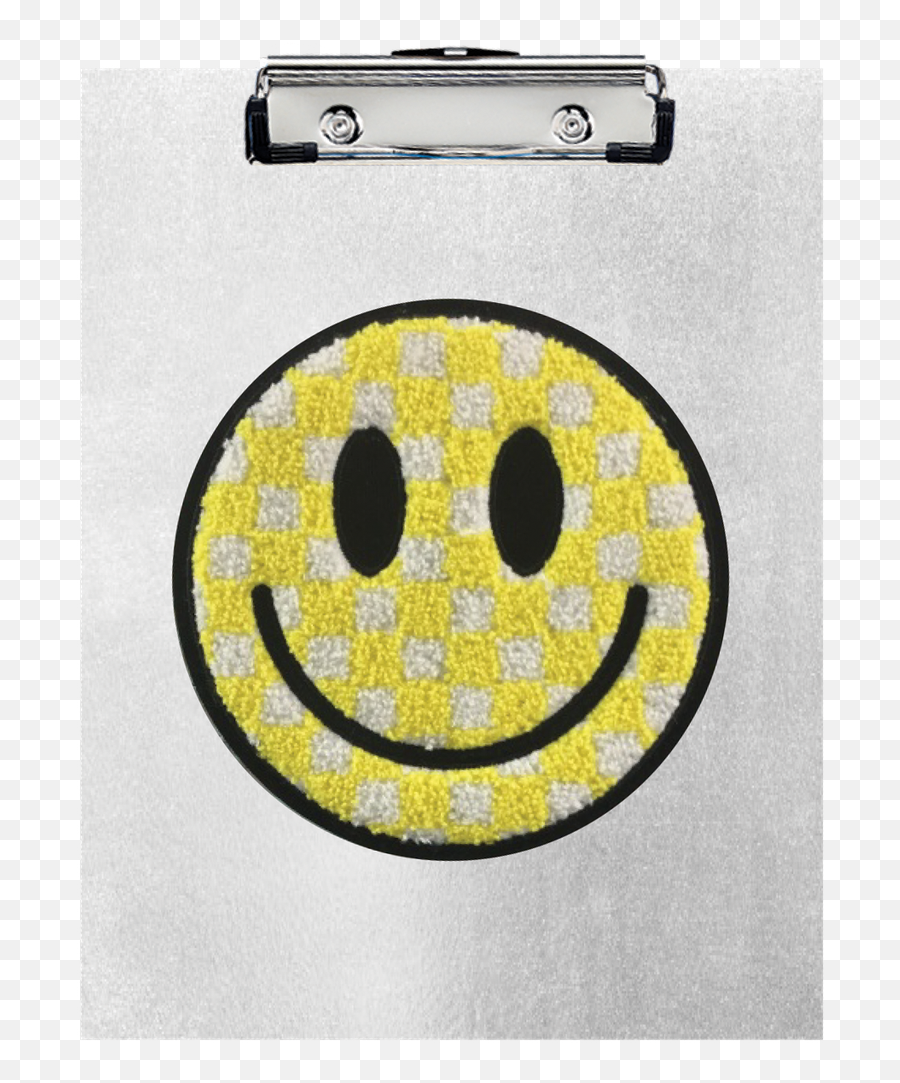 Checkered Smiley Face Clipboard Set - Happy Emoji,Emoji Holograph Backpack