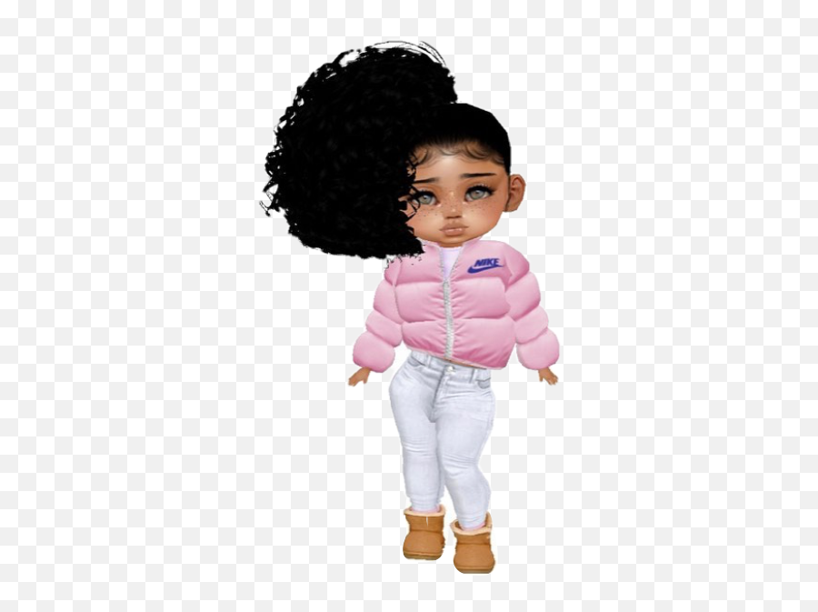 Black Girl Cartoon - Cute Imvu Baby Girl Emoji,How To Emoji On Imvu