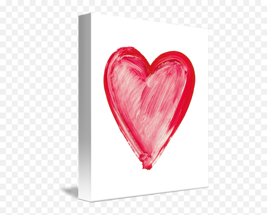 Heart - Painted Heart Symbol Of Love Emoji,Emotion Heart Art