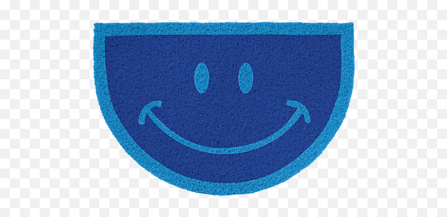 Capacho Sorriso - Azul Royal 1 Avaliação Happy Emoji,Emoticons De Raio