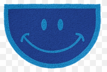 Capacho Sorriso - Azul Royal 1 Avaliação Happy Emoji,Emoticons De Raio