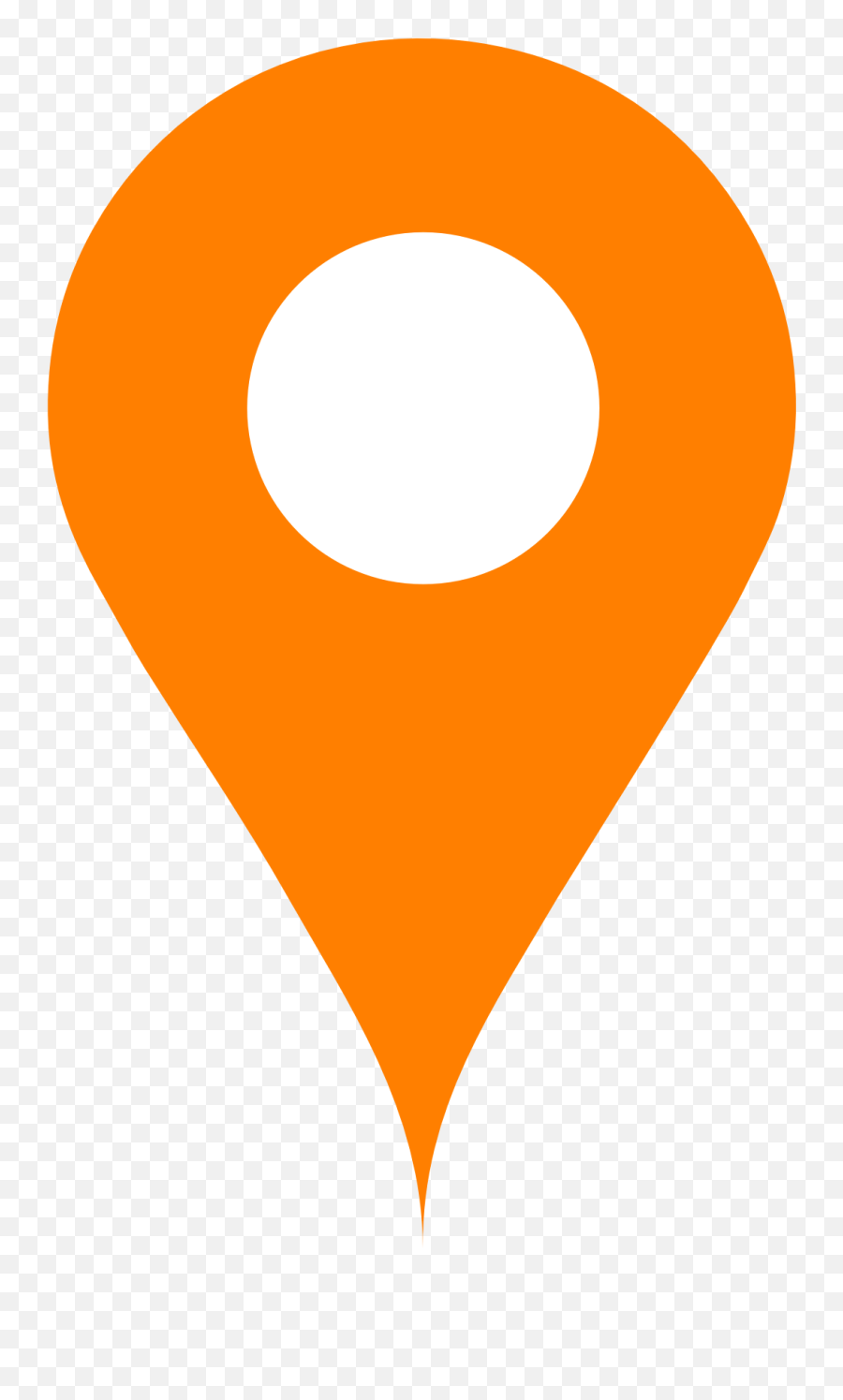 Orange Map Pin Transparent Png - Stickpng Location Icon Orange Color Emoji,Pushpin Emoji