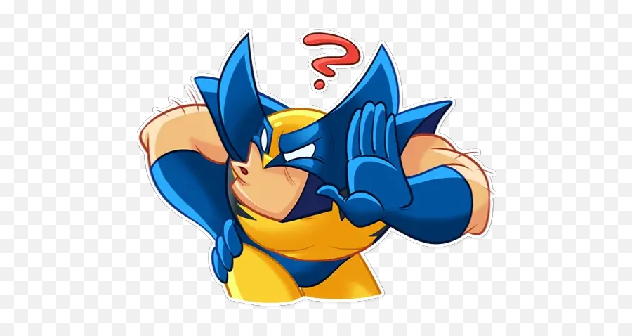 Wolverine Sticker För Whatsapp - Stickers Wolverine Telegram Png Emoji,Fb Marvel Wolverine Emoji