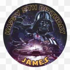 Personalised Edible Cake Toppers - Darth Vader Comic 13 Emoji,Star Wars Happy Birthday Emojis On Fb