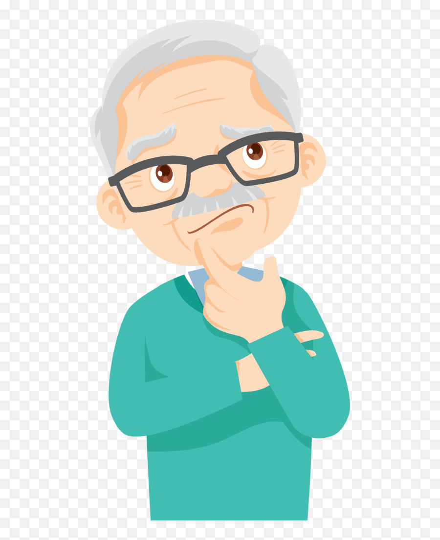 Covid - 19 U0026 Seniors Senior Living Residences Grandfather Thinking Emoji,Physical, Cognitive, Social And Emotion Developmen Clip Art