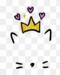 Pink Animal Snow Snowfilter Cute - Aesthetic Heart Crown Png Emoji,Leaf Pig Emoji