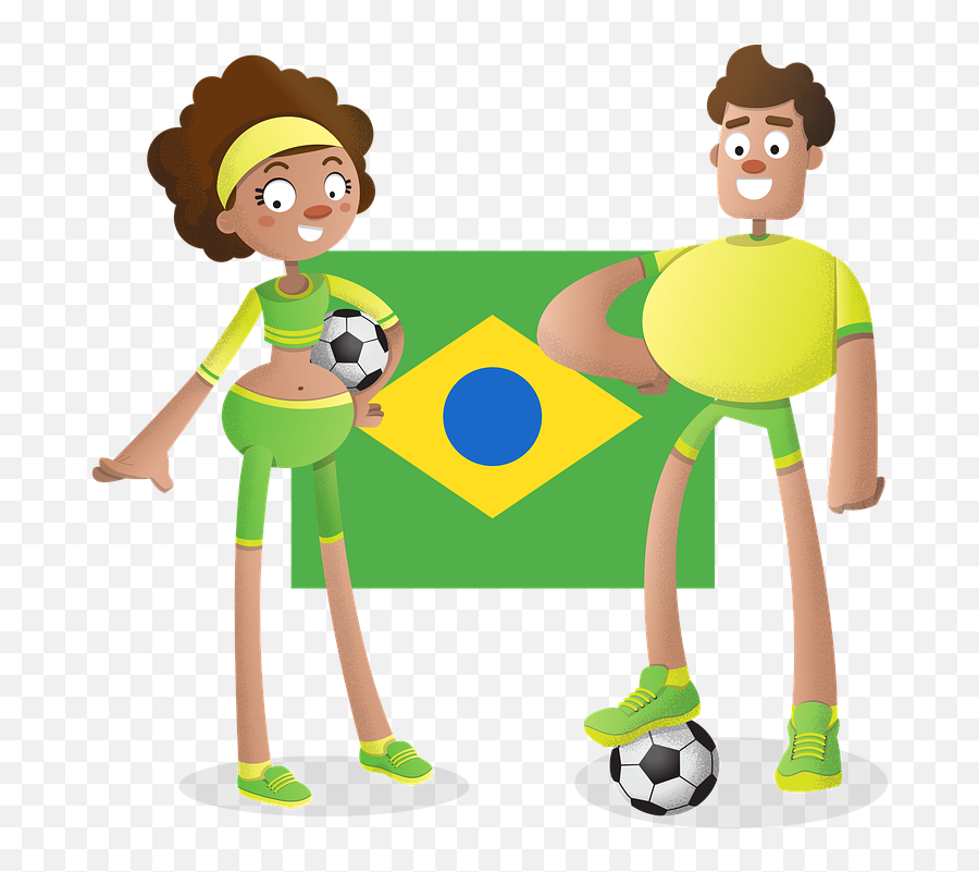 Free Photo Soccer Player Male Team Female Football Cartoon - Ladies Football Player Cartoon Emoji,Showing Emotions In Balls 3d Animation